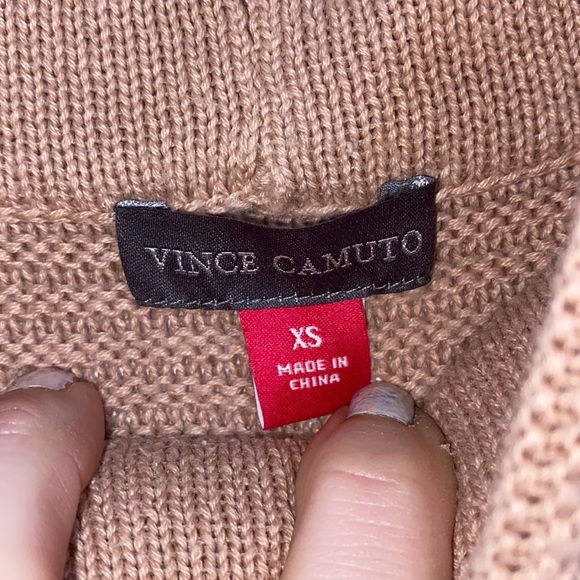 Vince Camuto Womens Oversized Rib Knit Sweater in Mauve Dusty Rose - Picture 5 of 8